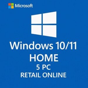 Windows 10/11 Home - 5 PCs - Retail Online