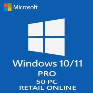 Windows 10/11 Pro - 50 PCs - Retail Online